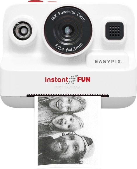 Easypix InstantFUN Digitális azonnali kép kamera Fehér Beépített akku