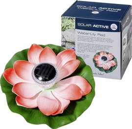 FIAP 3206-4 SOLAR ACTIVE WaterLily Red Napelemes dekorációs világítás LED Fixen beépített LED-es Pir
