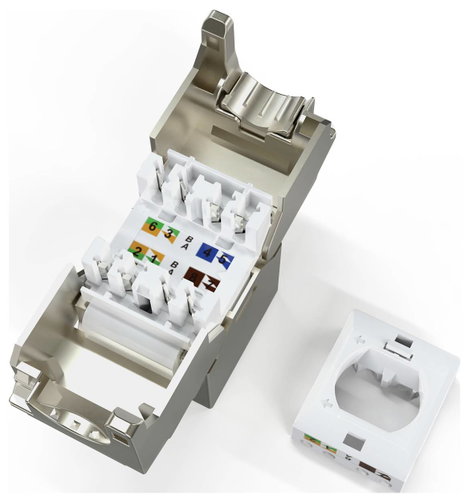 Digitus DN-93615-S RJ45 beépíthető modul Keystone CAT 6A 4. kép