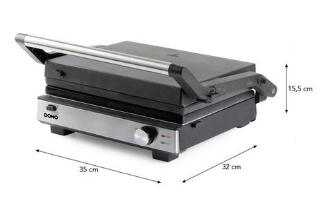 DOMO MULTIFUNKTIONALER KONTAKTGRILL 2-IN-1 Grillsütő Fekete 19. kép