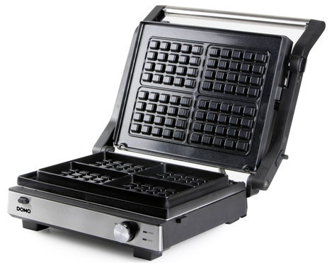 DOMO MULTIFUNKTIONALER KONTAKTGRILL 2-IN-1 Grillsütő Fekete 3. kép