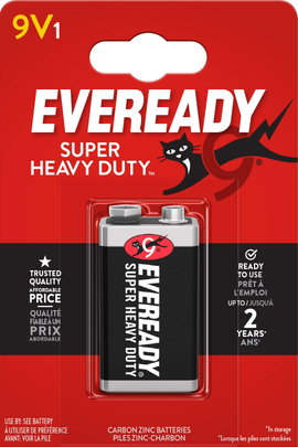 Eveready SHD 9V-os elem Cink-szén 9 V 1 db