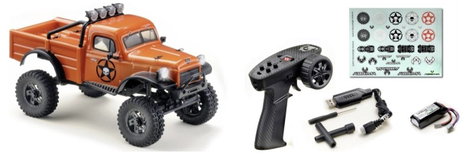 Hobby Plus Power WagonV2 1:18 Brushed RC modellautó Elektro Crawler 4WD RtR 2,4 GHz 2. kép