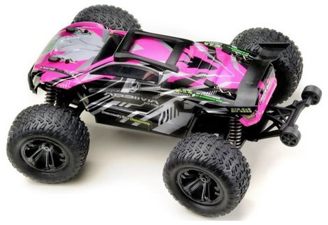 Absima Mini AT Rózsaszín, Szürke Brushed 1:16 RC modellautó Elektro Truggy 4WD RtR 2,4 GHz 6. kép