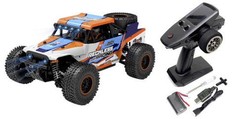 Absima Rock Racer Reckless Narancs Brushed 1:20 RC modellautó Elektro Truggy 4WD RtR 2,4 GHz 2. kép