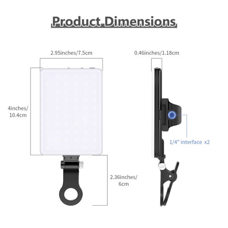 Neewer NL-60AI LED-es videós lámpa 2. kép