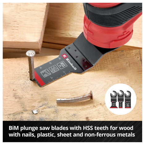 Einhell 708170 XXL -CASE Alumínium-oxid, Króm-vanádium acél, BiM, HCS, Keményfém Többfunkciós szersz 8. kép