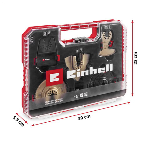 Einhell 708110 XLPLUS-CASE HCS, Keményfém Többfunkciós szerszám tartozék készlet 1 készlet 14. kép