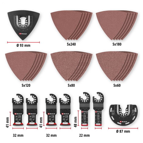 Einhell 708136 XLPLUS-CASE HCS, Alumínium-oxid, Króm-vanádium acél Többfunkciós szerszám tartozék ké 12. kép