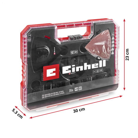 Einhell 708136 XLPLUS-CASE HCS, Alumínium-oxid, Króm-vanádium acél Többfunkciós szerszám tartozék ké 13. kép