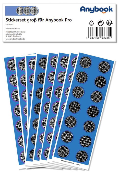 Anybook Matrica készlet Anybook Pro Stickerset groß 420 db 2. kép
