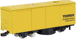 Tomytec H0-790 H0 síntisztító kocsi sárga