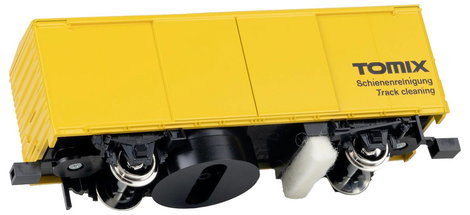Tomytec H0-790 H0 síntisztító kocsi sárga 5. kép