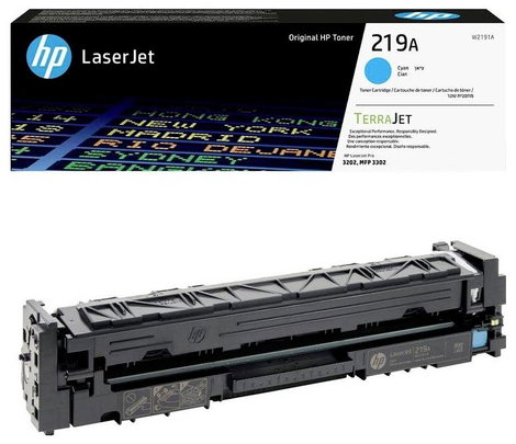 HP Toner 219A Eredeti Cián 1200 oldal W2191A 2. kép