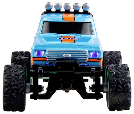Amewi Narancs Brushed 1:64 RC modellautó Elektro Monstertruck 2WD RtR 2,4 GHz Fényeffekttel, Akkuval 5. kép