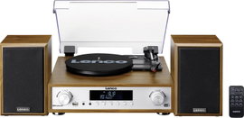 Lenco MC-160WD - HiFi Stereoanlage mit Plattenspieler, DAB+/FM-Radio und Bluetooth Lemezjátszó