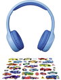 Lenco HPB-110BU - Faltbare Bluetooth®-Kopfhörer für Kinder - Pink Over Ear fejhallgató Kék bélyegkép