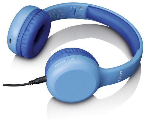 Lenco HPB-110BU - Faltbare Bluetooth®-Kopfhörer für Kinder - Pink Over Ear fejhallgató Kék 2. kép