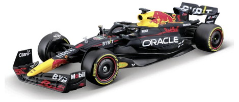 Bburago F1 KIT RedBull RB19 mit Helm, #1 Verstappen 1:24 Autómodell 2. kép