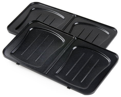 DOMO SANDWICH-WAFFEL-GRILL 3-IN-1 INKY BLACK Szendvics készítő Fekete 8. kép