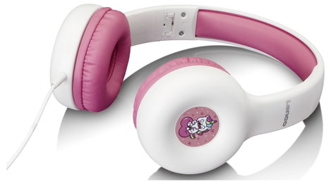 Lenco HP-010BU Kopfhörer für Kinder, Pink Over Ear fejhallgató 2. kép
