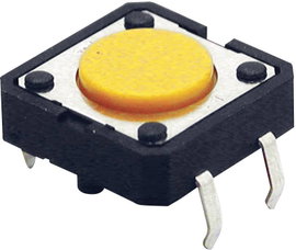 Rövid nyomógomb, lapos, 24 V/DC 50 mA, Omron B3F4000