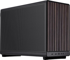 Lian Li Lian Li DAN Cases A3-mATX Wood Edition PC-Gehäuse, Micro-ATX - Walnuss, schwarz Mikro torony