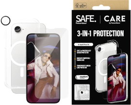 PanzerGlass Fashion 3-in-1 Set Tok + védőüveg készlet Apple iPhone 16e Ütésálló, Induktív töltés CRN