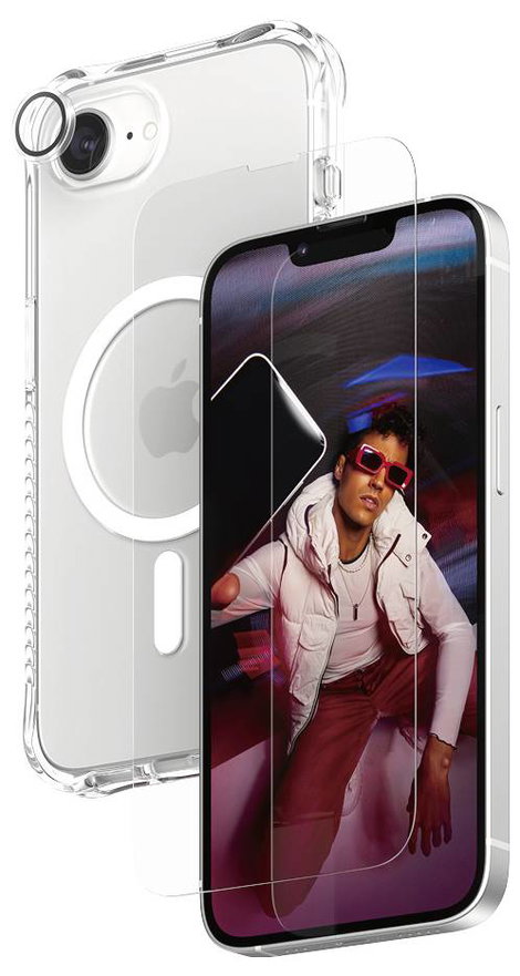 PanzerGlass Fashion 3-in-1 Set Tok + védőüveg készlet Apple iPhone 16e Ütésálló, Induktív töltés CRN 2. kép