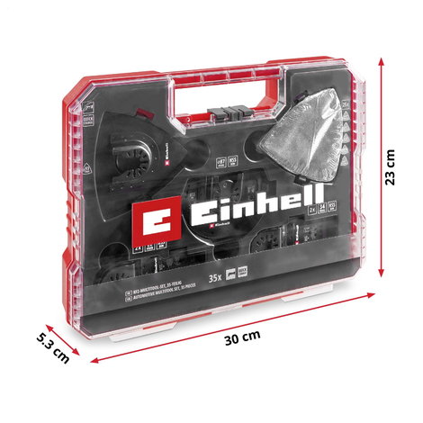 Einhell 708135 XL-PLUS-CASE BiM, HSS Többfunkciós szerszám tartozék készlet 1 készlet 13. kép