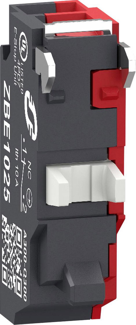 Segéd kapcsoló blokk 240 V 3 A, rugós szorító csatlakozással, Schneider Electric Harmony ZBE1025