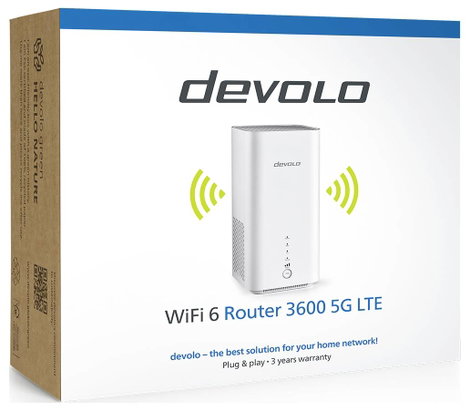 Devolo WiFi 6 Router 3600 5G LTE WLAN router LTE-vel Beépített modem: 5G, LTE 5 GHz, 2.4 GHz 3. kép