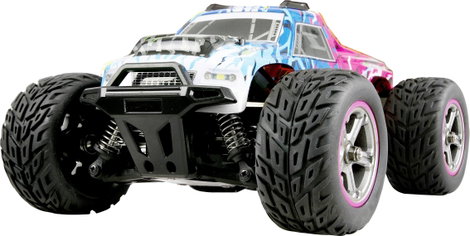 Amewi MAX20 blau-pink Kék, Rózsaszín Brushed 1:20 RC kezdő modellautó Elektro Monstertruck 4WD RtR 2