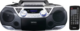 Lenco SCD-720SI - Tragbare XXL Boombox Silber Hordozható CD lejátszó