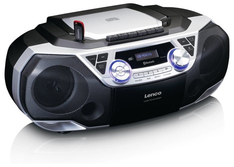 Lenco SCD-720SI - Tragbare XXL Boombox Silber Hordozható CD lejátszó 2. kép