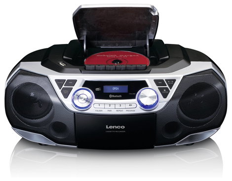 Lenco SCD-720SI - Tragbare XXL Boombox Silber Hordozható CD lejátszó 3. kép