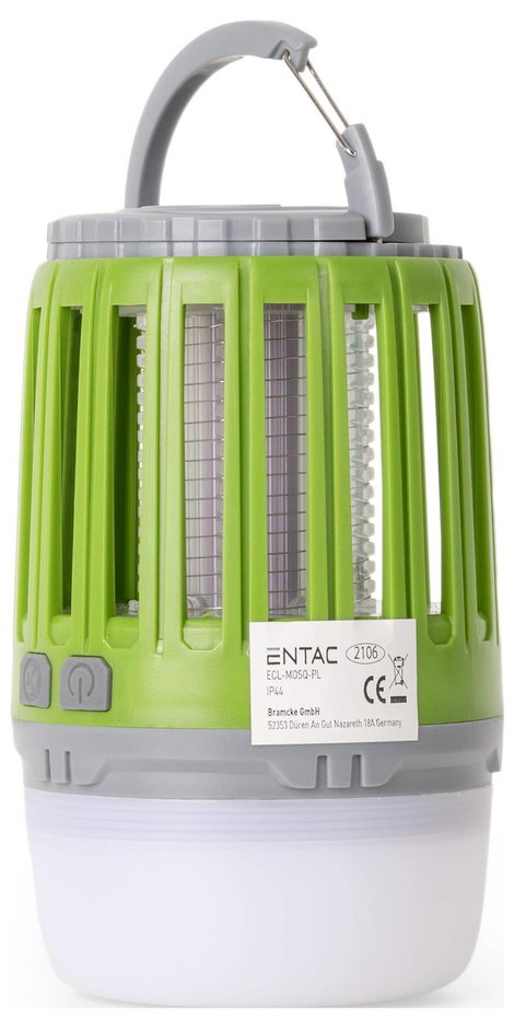 ENTAC Moskito ECL-MOSQ-PL UV fény UV szúnyogfogó 3 W (Ø x Ma) 73 mm x 133 mm Zöld 1 db 2. kép