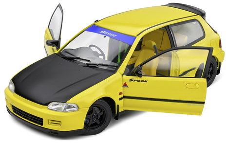 Solido Honda Civic (EG6) 1991 gelb 1:18 Autómodell 10. kép
