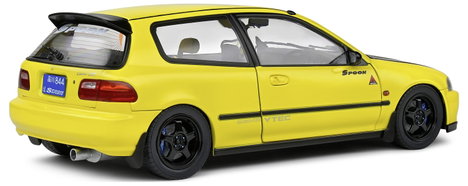 Solido Honda Civic (EG6) 1991 gelb 1:18 Autómodell 7. kép