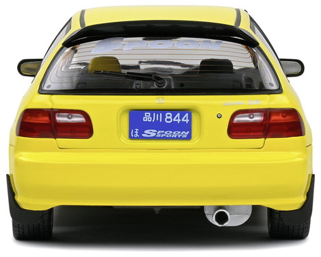 Solido Honda Civic (EG6) 1991 gelb 1:18 Autómodell 9. kép