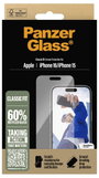 PanzerGlass Classic Fit Kijelzővédő üveg Apple iPhone 16, iPhone 15 1 db Ujjlenyomatmentes, Karcálló 4. bélyegkép