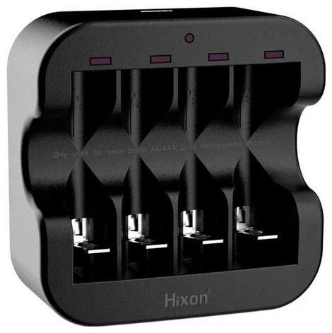 Hixon Q022 Hengeres akku töltő Lítiumion Mikro (AAA), Ceruza (AA)