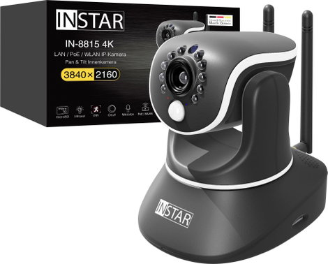 INSTAR IN-8815 4K POE/WLAN schwarz 18005 IP Megfigyelő kamera