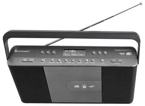 soundmaster RCD1870SW CD-s rádió DAB+, URH AUX, CD, DAB+, MP3, URH Szürke, Fekete 2. kép