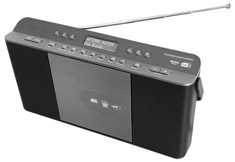 soundmaster RCD1870SW CD-s rádió DAB+, URH AUX, CD, DAB+, MP3, URH Szürke, Fekete 3. kép