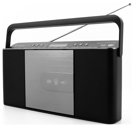 soundmaster RCD1870SW CD-s rádió DAB+, URH AUX, CD, DAB+, MP3, URH Szürke, Fekete 4. kép