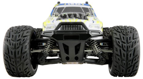 Amewi Kék, Narancs Brushed 1:20 RC kezdő modellautó Elektro Monstertruck 4WD RtR Fényeffekttel 5. kép