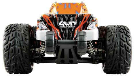 Amewi Kék, Narancs Brushed 1:20 RC kezdő modellautó Elektro Monstertruck 4WD RtR Fényeffekttel 6. kép