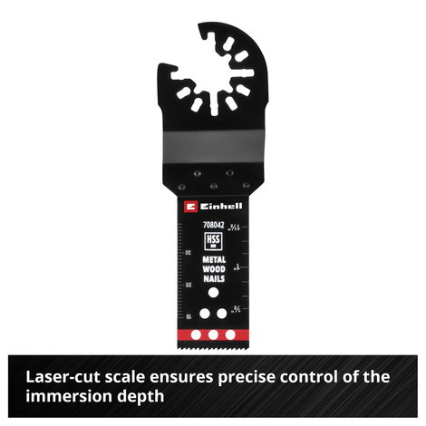 Einhell 708042 Tauchsägeblatt BIM Met, 22mm Bimetál Többfunkciós szerszám tartozék készlet 22 mm 1 d 5. kép
