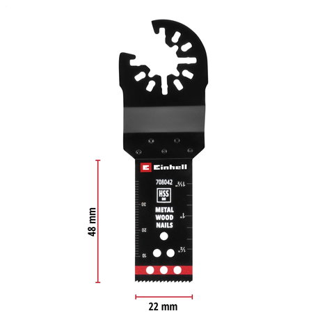 Einhell 708042 Tauchsägeblatt BIM Met, 22mm Bimetál Többfunkciós szerszám tartozék készlet 22 mm 1 d 9. kép